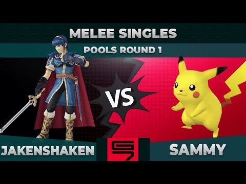 Jakenshaken vs Sammy - Melee Singles: Pools R1 Winners Round 2 - Genesis 7 | Marth vs Pikachu