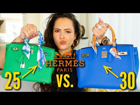 *WHICH ONE'S BETTER?!* Hermès Birkin 25 vs 30 Size Comparison