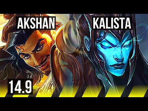 AKSHAN & Ashe vs KALISTA & Rakan (ADC) | 6k comeback, 2800+ games, 14/5/13 | EUW Grandmaster | 14.9