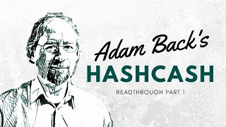 Adam Back's Hashcash Readthrough Part 1