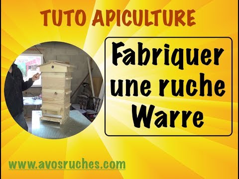 , title : 'TUTO apiculture, fabrication d'une ruche divisible Warré.  www.avosruches.com'