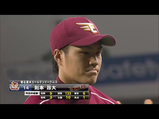 イーグルス則本投手ヒーローインタビュー 2014/3/28 L-E