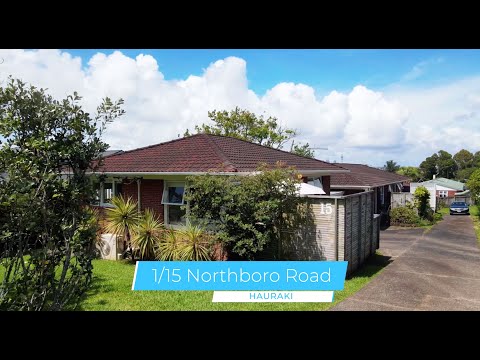 1/15 Northboro Road, Hauraki, Auckland, 2房, 1浴, 排房