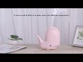 Ultrasonic Aroma Diffuser Humidifier Small Whale Style Essential Oil Diffuser 180ML