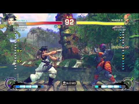 BIGDANMUL [Makoto] vs perico2321 [Dhalsim] SSF4 Japanese Online Ranked Matches - TRUE-HD