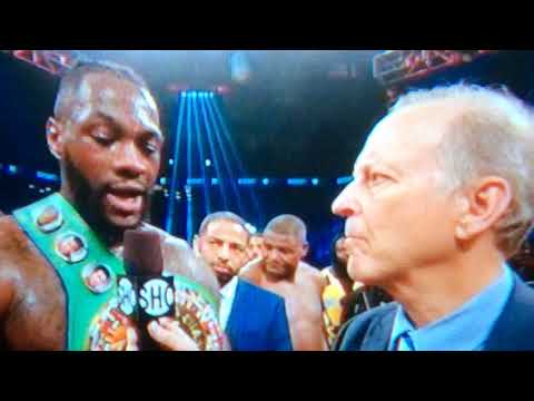 Watch Jim Gray Poop His Pants During Deontay Wilder Post-Fight Interview