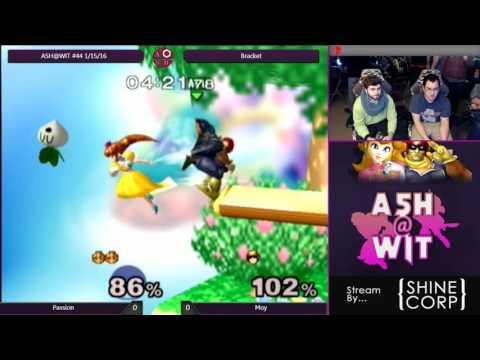 Passion (Peach) vs Moy (Falcon) - ASH@WIT #44 Melee Bracket