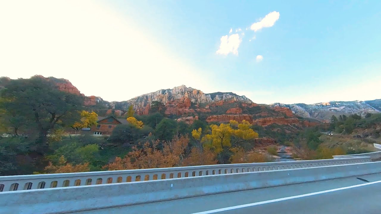 Drive up Hwy 89 through Oak Creek Canyon