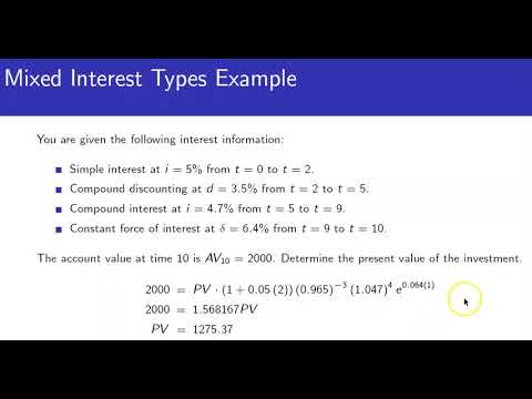 Mixed Interest Rates Example