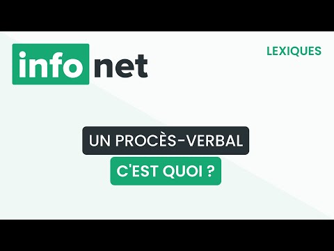 , title : 'Un procès-verbal, c'est quoi ? (définition, aide, lexique, tuto, explication)'