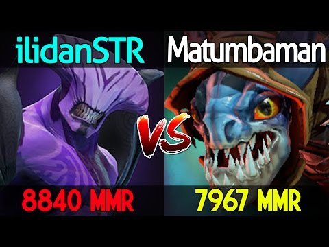 ilidanSTR [8840 MMR] VS Matumbaman [7967 MMR] - Dota 2 The Epic Battle