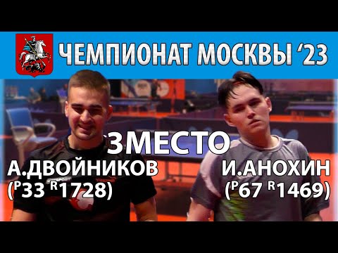3-е МЕСТО 🏓🔥⚡ ДВОЙНИКОВ - АНОХИН ЧЕМПИОНАТ МОСКВЫ'23 НАСТОЛЬНЫЙ ТЕННИС TABLE TENNIS