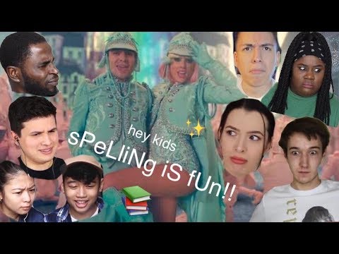 people react to "SPELLING IS FUN" line in ME! by taylor swift and brendon urie