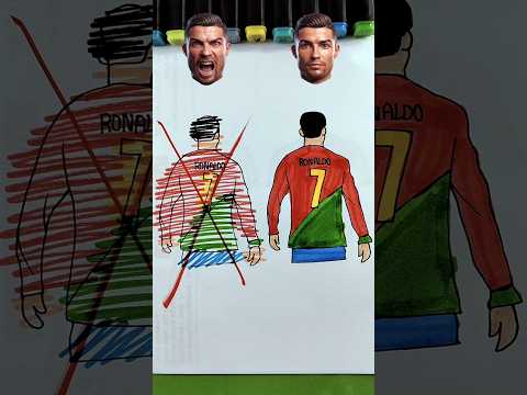 RONALDO PLAYER ✨✨ Wrong ❌ vs Right✅ FiFa world cup Trend #fifaworldcup2026 #art #trending #fifa