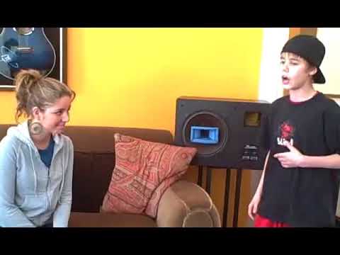 Justin flirting with Esmée Denters   Justin Singing