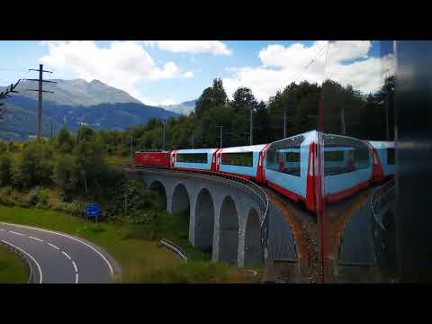 Glacier Express 2022 / Lodowy Express / Najwolniejszy expres świata /  Swiss Alps