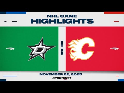 NHL Highlights | Stars vs. Flames - November 22, 2025