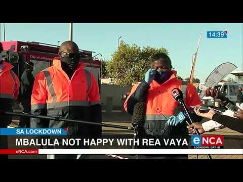 Mbalula not happy with Rea Vaya