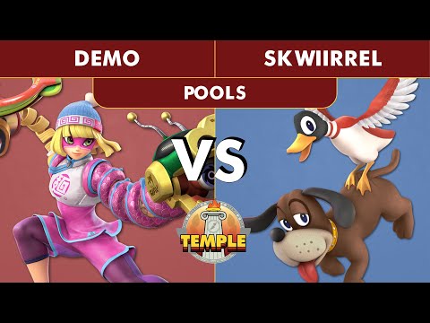 Temple: Hermès Edition POOLS - Demo (Min-Min) Vs. SkWiirrel (Duck hunt) SSBU Ultimate Tournament