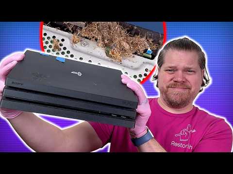 DISGUSTING Bug Infested PS4 Pro - Let’s Clean It!