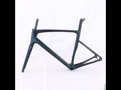 VB-R-168 Matte Chameleon Painting Looking Light Weight Carbon Road Bike Frame kit