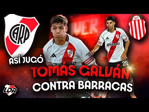 This is how Tomás Galván played 💎⚽ Against Barracas Central 👏 River 1-0 Barracas #riverplate