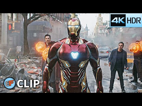Avengers vs Ebony Maw & Cull Obsidian | Avengers Infinity War (2018) IMAX 4K HDR Movie Clip