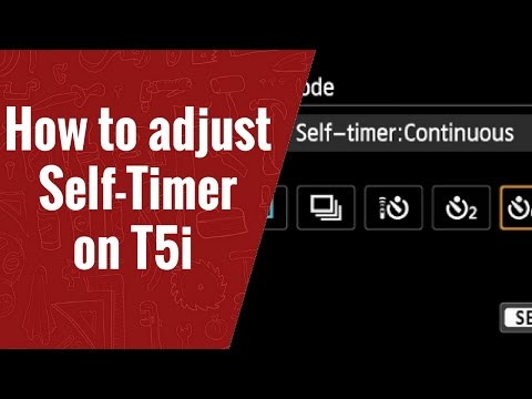 How to Adjust the Self Timer on Canon T5i #selftimer #camera
