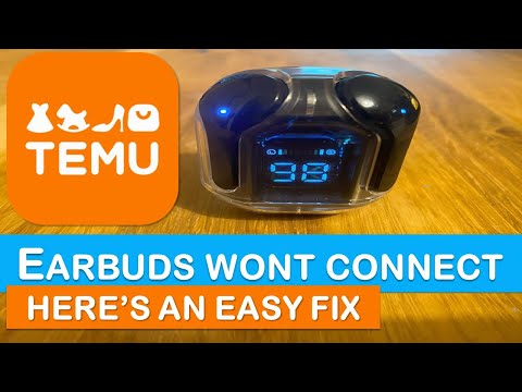 TEMU WIRELESS EAR-BUDS WON'T CONNECT | TRY THIS EASY FIX