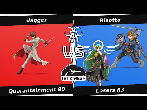 Quarantainment 80 Losers R3 - dagger (Joker) Vs Risotto (Palutena, Link) - SSBU