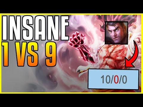BRUTAL 1VS9 HARD STOMP | Jayce VS Annie