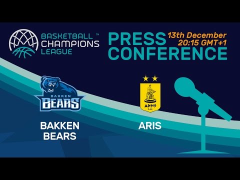 Bakken Bears v Aris - Press Conference - Basketball Champions League
