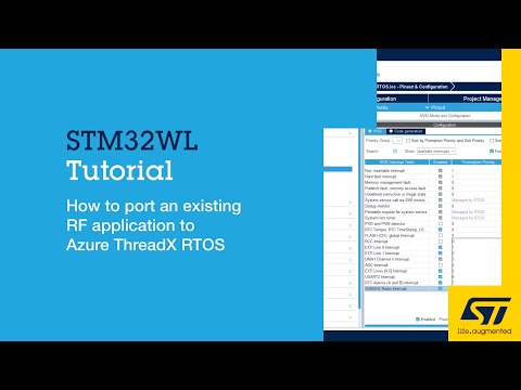 STM32WL - How to port an existing RF application on Azure ThreadX RTOS