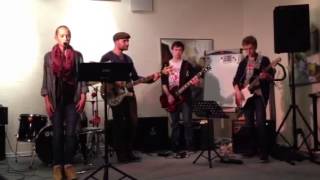 Santa baby rock version-band