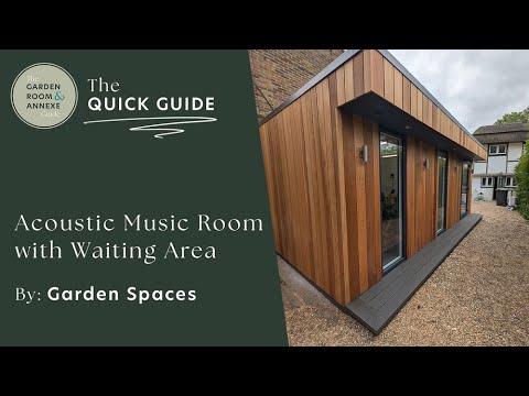 Purpose Built Garden Music Room with Waiting Area