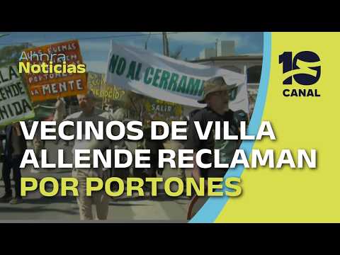 Villa Allende: vecinos protestaron por la instalación de portones contra la inseguridad