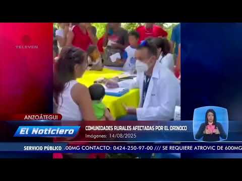 25 familias damnificadas en Anzoátegui por crecida del Orinoco –El Noticiero emisión meridiana 14/08