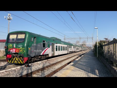 Regionale Trenord Piano Ribassato ed E464. #4k