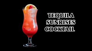 Tequila Sunrise Cocktail Drink Recipe | raju beverage lab