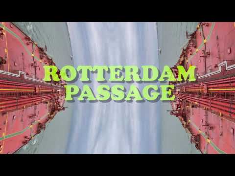 Timelapse in 4K Large oil tanker vessel arriving at Rotterdam port