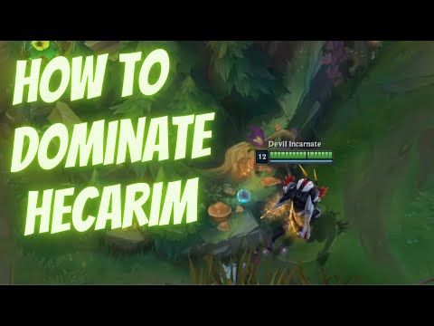 How to beat Hecarim as Kha'Zix! KHA'ZIX vs HECARIM GAMEPLAY