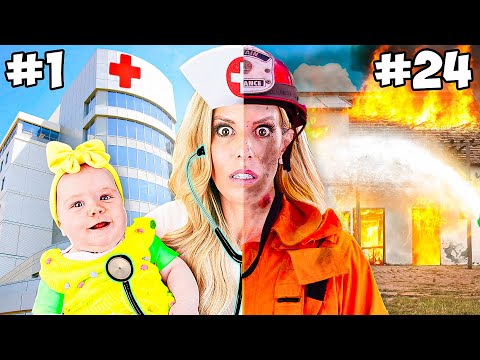 Surviving 24 JOBS in 24 HOURS