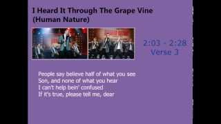 Human Nature - I Heard It Through The Grape Vine