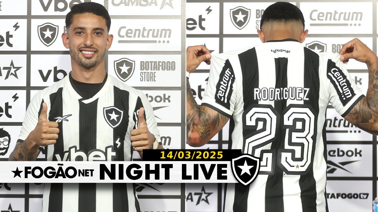NIGHT LIVE | Santi Rodríguez é apresentado pelo Botafogo; potes do sorteio da Libertadores definidos
