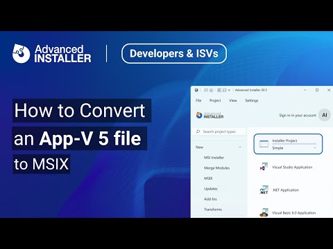 How To Convert an App-V 5 file to MSIX