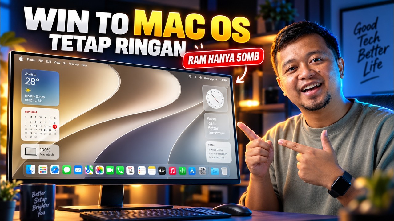 AMAZING! Windows Jadi MAC OS Golden Gate Dan Tetap RINGAN