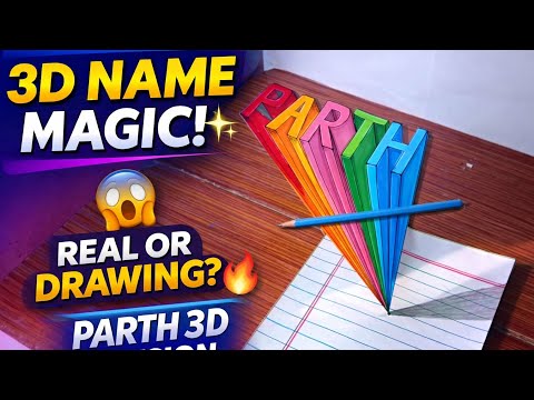 Realistic 3D Name Art Tutorial | PARTH 