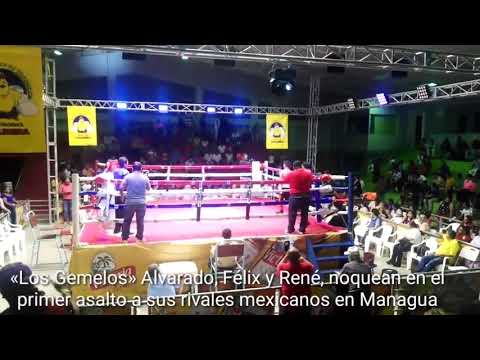 Hermanos Alvarado, Félix y René, noquean a sus rivales en Managua