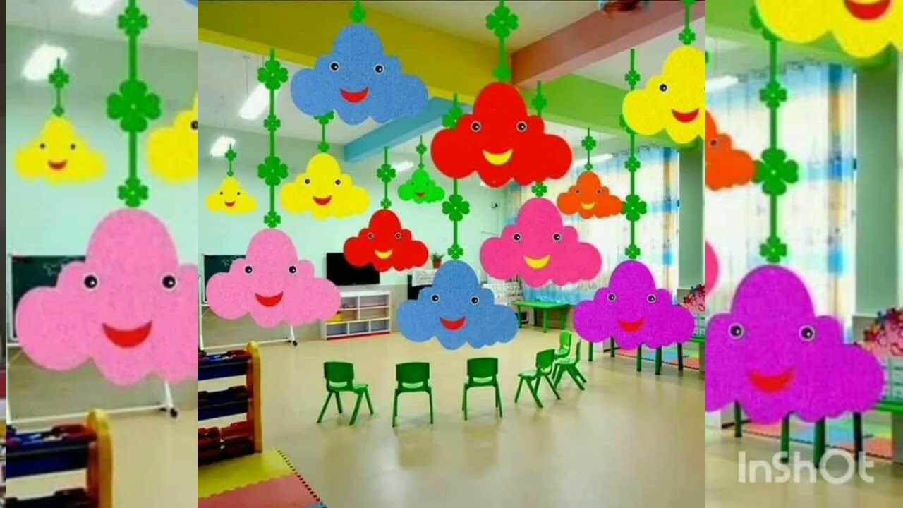 décoration des sections Maternelles À l'occasion de la fête de l'école