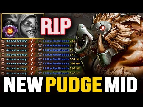 CRAZY PUDGE MID!!! NO MERCY PUDGE DESTROYED MASTER TIER MEEPO AT MID | Pudge Official